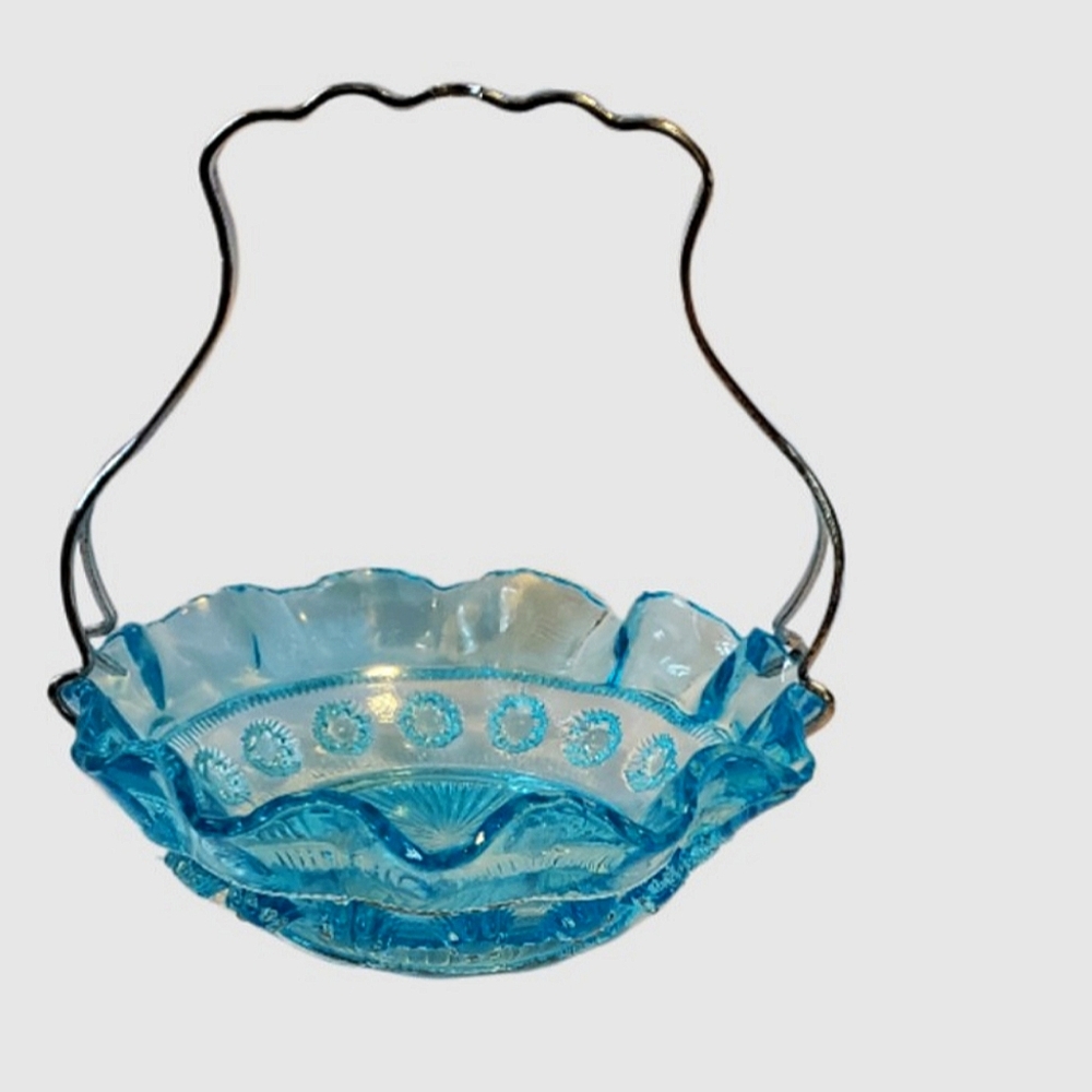 Vintage Davidson Blackberry Prunt Condiment Bowl with Handle